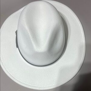 Classic White Men's Fedora Hat